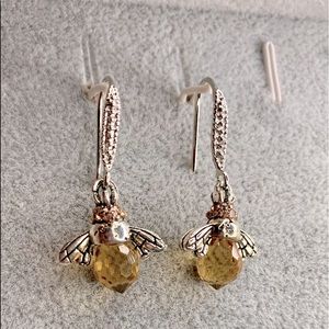 Sterling silver Bumblebee earrings